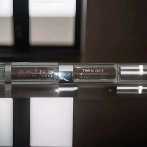 SKINN Cosmetics Twin Set Collagen Boost Lipstick & Wet Lips Gloss"Ginger Snap".